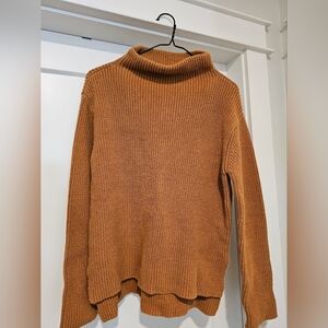 Cozy Tan Turtleneck Sweater